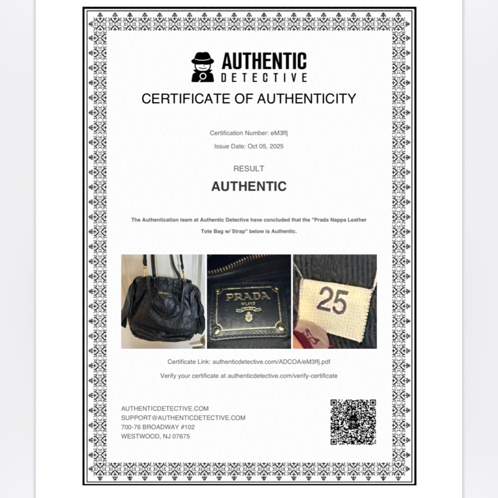 Authenticated Prada Nappa Leather Bow Bag - Picture 3 of 16